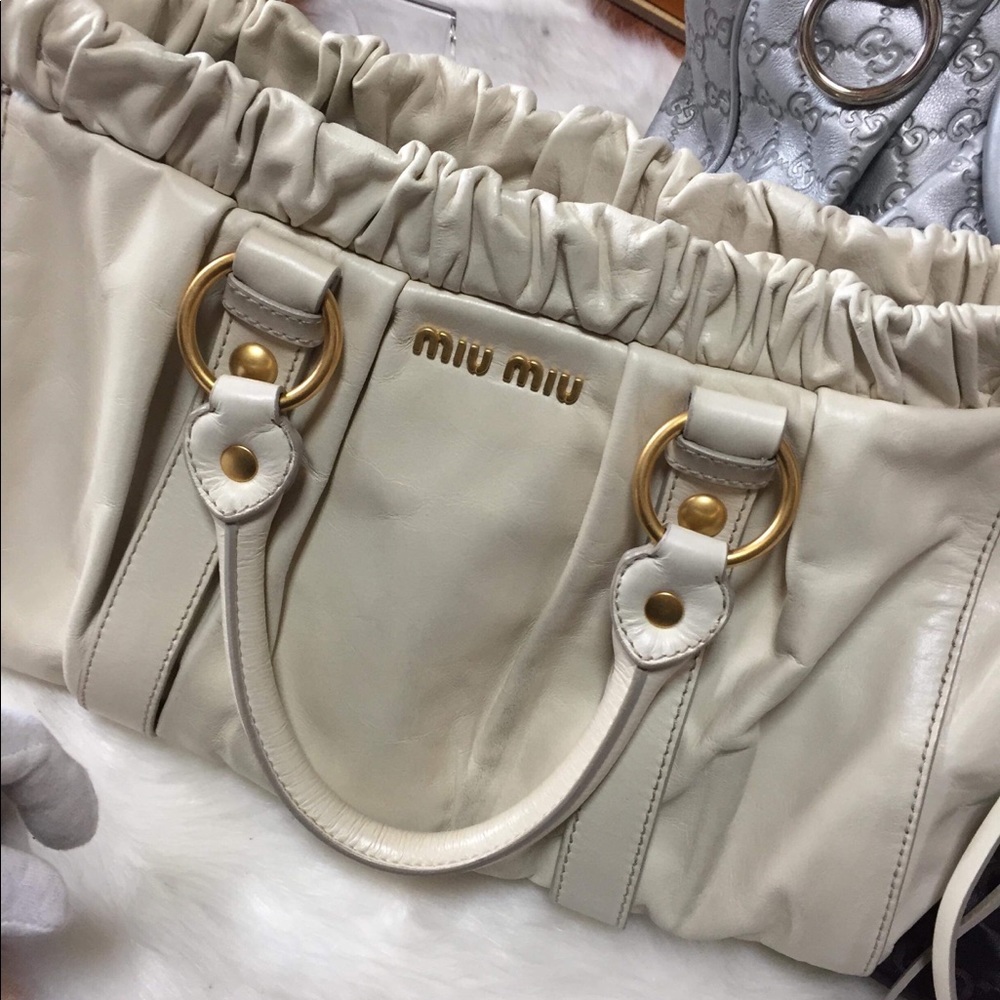 Authentic Prada Miu Miu leather bag